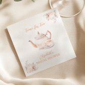 Pastel Blooms Bruids Tea Party Servet