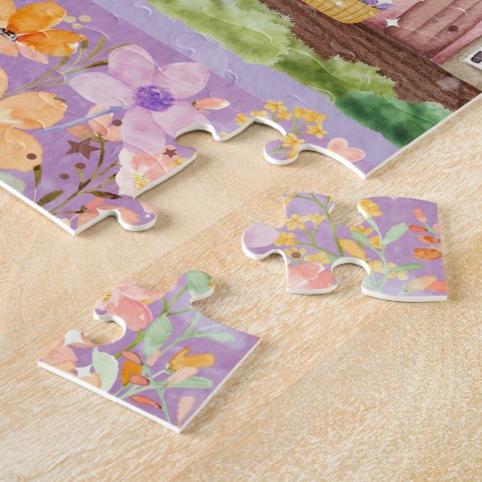 Pastel Blooms Buren Legpuzzel (Zijkant)