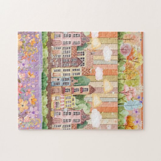 Pastel Blooms Buren Legpuzzel (Horizontaal)