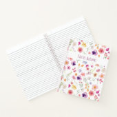 Pastel Blooms Journal-Waterverf Spring Wildflower Notitieboek (Binnen)