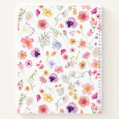 Pastel Blooms Journal-Waterverf Spring Wildflower Notitieboek (Achterkant)