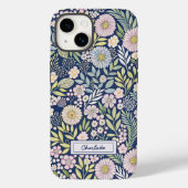 Pastel Blooms Naam Case-Mate iPhone Case (Achterkant)