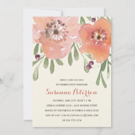 Pastel Blooms | Pensioenpartij voor Waterverf-Flor Kaart