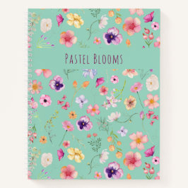 Pastel Blooms Spiral Notitieboek