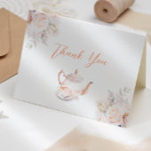 Pastel Blooms Tea Party Vrijgezellenfeest Bedankkaart