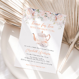 Pastel Blooms Vrijgezellenfeest Tea Party Kaart