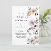 Pastel Blooms Waterverf Bloemen Bloemen Moederdag Kaart (Staand voorkant)