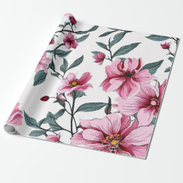 Pastel Blooms Waterverf Cadeaupapier