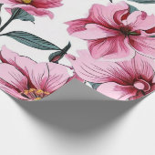 Pastel Blooms Waterverf Cadeaupapier (Hoek)