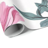 Pastel Blooms Waterverf Cadeaupapier (Rol Hoek)