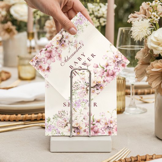 Pastel Blossom Baby Shower Servet
