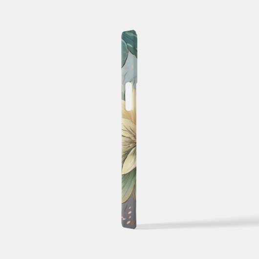 Pastel Blossom Burst: Bloemen explosie patroon iPhone Hoesje (Rechterkant)