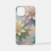 Pastel Blossom Burst: Bloemen explosie patroon iPhone Hoesje (Achterkant)