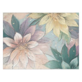 Pastel Blossom Burst: Bloemen explosie patroon Tafelkleed (Voorkant (Horizontaal))