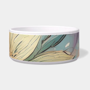 Pastel Blossom Burst: Bloemen explosie patroon Voerbakje