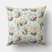 pastel blossom field kussen (Achterkant)