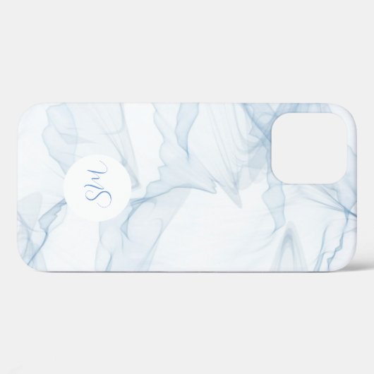 Pastel Blue Abstract Apple Samsung Phone Case (Achterkant (horizontaal))