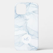 Pastel Blue Abstract Apple Samsung Phone Case (Achterkant)