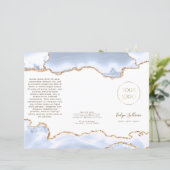 pastel blue agate brochure (Staand voorkant)
