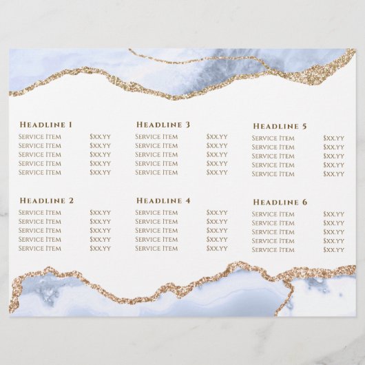 pastel blue agate brochure (Achterkant)