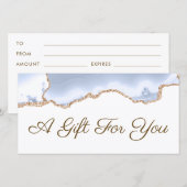 pastel blue agate gift (Voorkant / Achterkant)