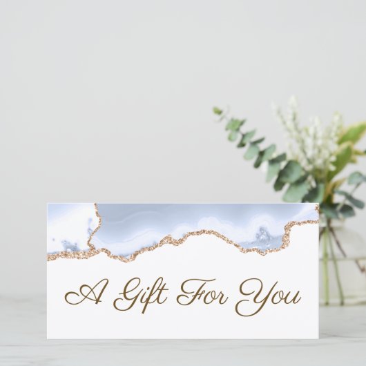 pastel blue agate gift (Staand voorkant)