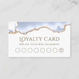 pastel blue agate - kaart visitekaartje