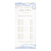 pastel blue agate price list rack - kaart (Voorkant)