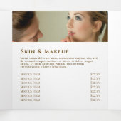 pastel blue Agate Trifold Brochure Drieluik Kaart (Binnenkant midden)