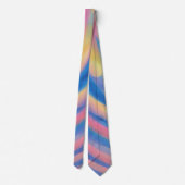 Pastel Blue and Pink Artsy Tie Stropdas (Achterkant)