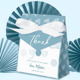 Pastel Blue Balloon & Cloud Boy Birthday Bedankdoosjes