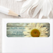 pastel blue barnwood land daisy bruiloft etiket (Insitu)