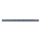 Pastel Blue & Black Polka Dots Cute Satijnen Lint (Voorkant)