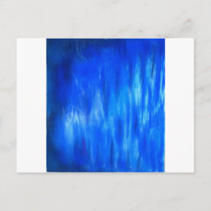 Pastel Blue Blaze (abstract expressionisme) Briefkaart