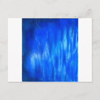 Pastel Blue Blaze (abstract expressionisme) Briefkaart