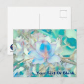 Pastel Blue Blossom Briefkaart (Voorkant / Achterkant)