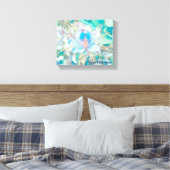 Pastel Blue Blossom Canvas Afdruk (Insitu (Slaapkamer))