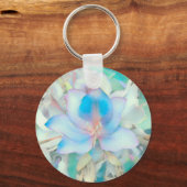 Pastel Blue Blossom Sleutelhanger (Voorkant)
