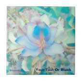 Pastel Blue Blossom Tegeltje (Voorkant)