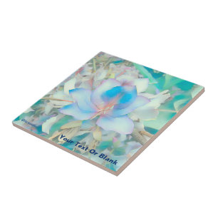 Pastel Blue Blossom Tegeltje