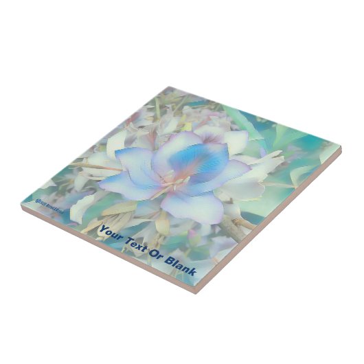 Pastel Blue Blossom Tegeltje (Zijkant)