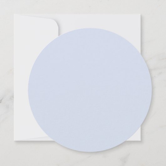 Pastel Blue Bow doop Kaart (Achterkant)