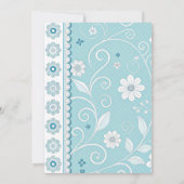 Pastel Blue Boy Baby shower Kaart (Achterkant)