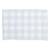 Pastel Blue Buffalo Check Rustic Kussensloop (Voorkant)
