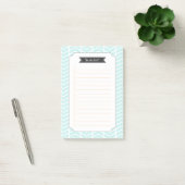 Pastel Blue Chevron - om een lijst te maken Post-it® Notes (Kantoor)