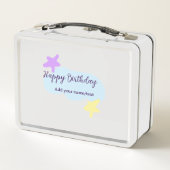 Pastel blue clouds stars purple happy birthday nam (Achterkant)