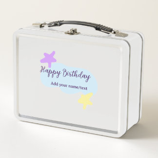 Pastel blue clouds stars purple happy birthday nam