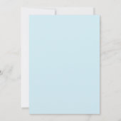 Pastel Blue Colorful Confetti Kids Birthday Party Kaart (Achterkant)