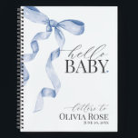 Pastel Blue Coquette Bow Girl Baby shower Letters Notitieboek<br><div class="desc">Verhoog je baby shower met deze Coquette Blue Bow Party Decor! Dit tijdloze ontwerp voegt een vleugje elegantie en charme toe aan elk evenement, met een prachtig vervaardigde boog versierd met delicate blauwe tinten. Dit collectie zal zeker indruk maken op uw gasten en blijvende creëer-herinneringen en ideaal zijn om wat...</div>