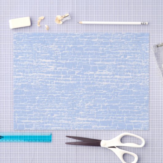 Pastel Blue Crackle Tissuepapier (Craft)
